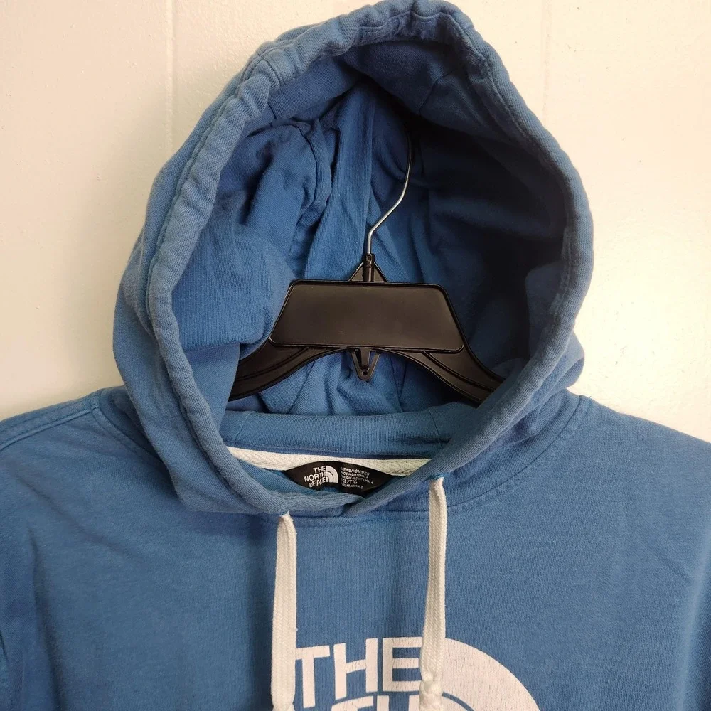 North Face‎ Hoodie Mens Extra Large Blue Pullover Hooded Sweatshirt Logo Graphic